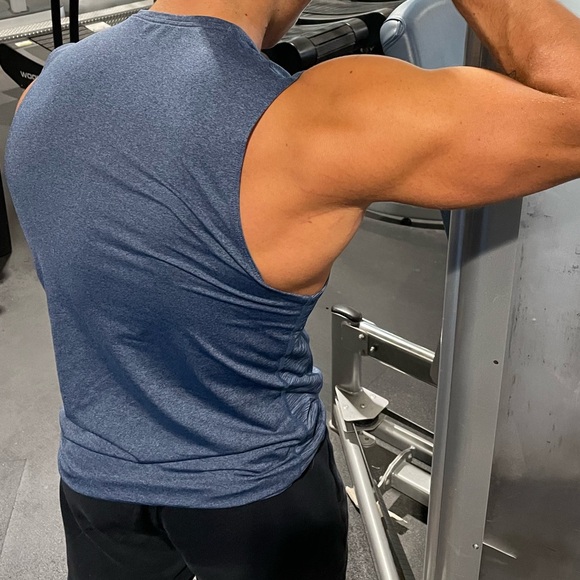 NIKE PRO MEN TEAM UNIFORM TANK TOP SHIRT SLEEVELESS BV5629 DRI FIT SLIM ATHLETE - Picture 14 of 16